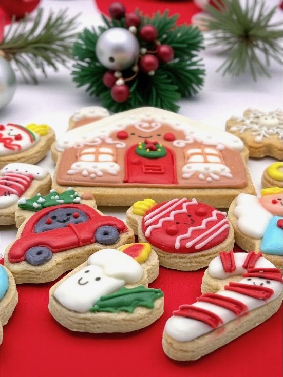 Caja de Navidad con Galletas Decoradas